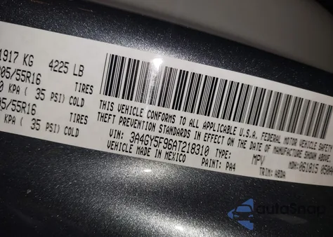 2010 Chrysler Pt Cruiser Classic from USA, damaged, VIN 3A4GY5F96AT218310